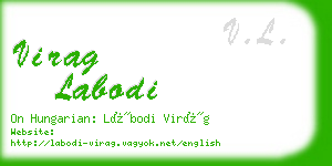 virag labodi business card